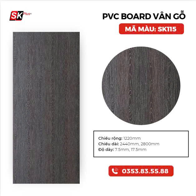 PVC BOARD VÂN GỖ SK115