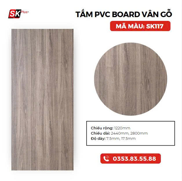 PVC BOARD VÂN GỖ SK117