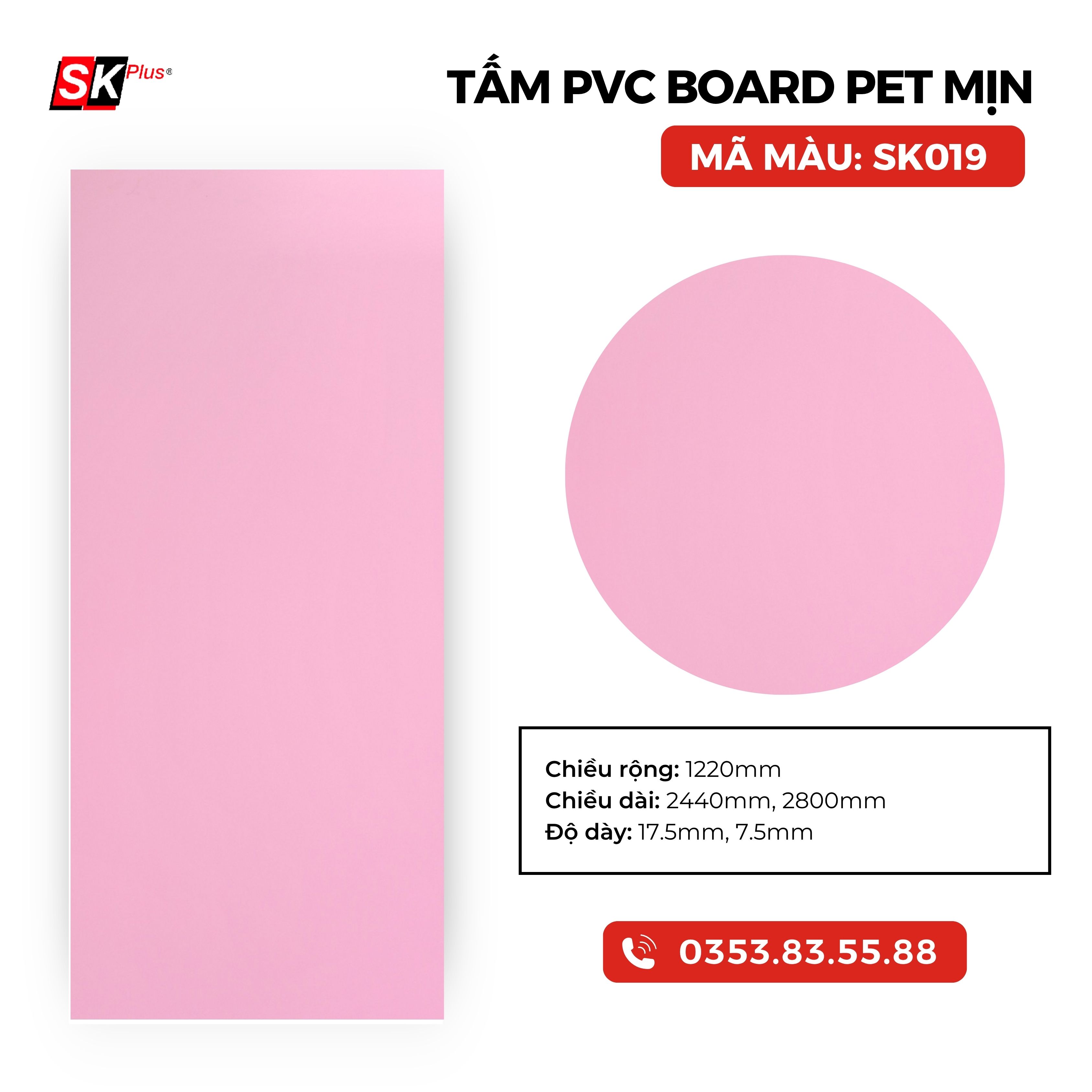 TẤM PVC BOARD PET MỊN CAO CẤP - MÃ SK019