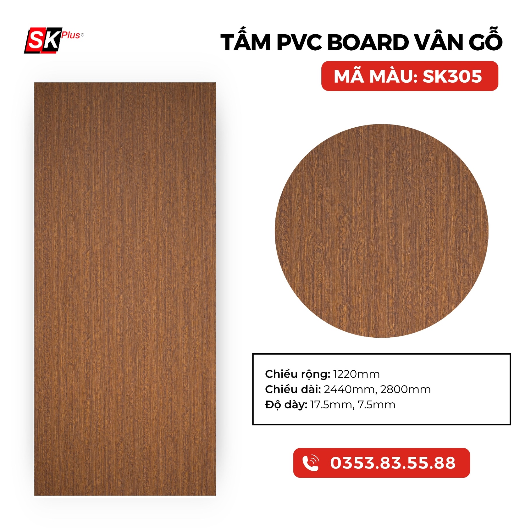 TẤM PVC BOARD CAO CẤP - MÃ SK305
