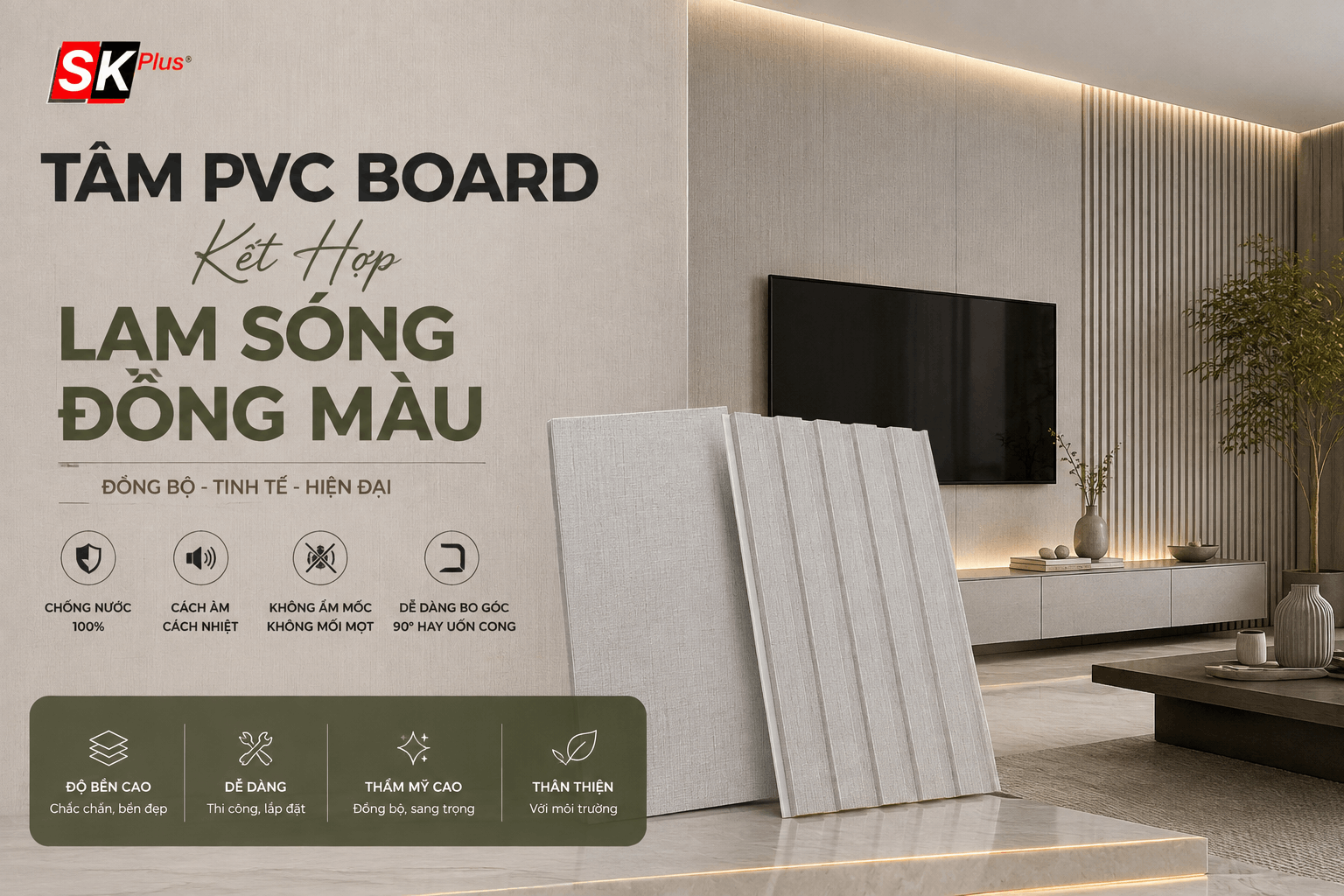 THUMBNAILTấm Ốp Sợi Than Tre Kết Hợp Lam Sóng Đồng Màu Đẹp 2026