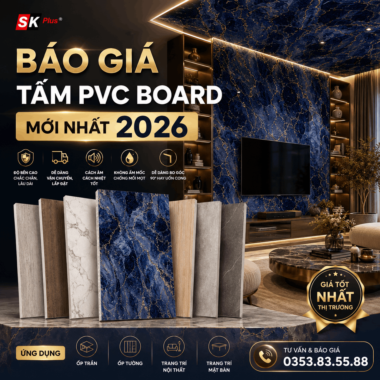 Báo Giá Tấm Ốp Than Tre 2026 - Theo Từng Loại Vân