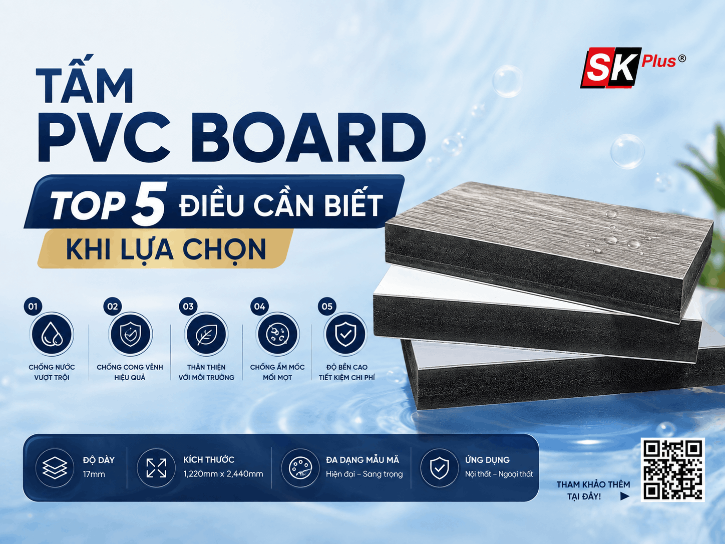Tấm PVC Board - Top 5 điều cần biết khi lựa chọn