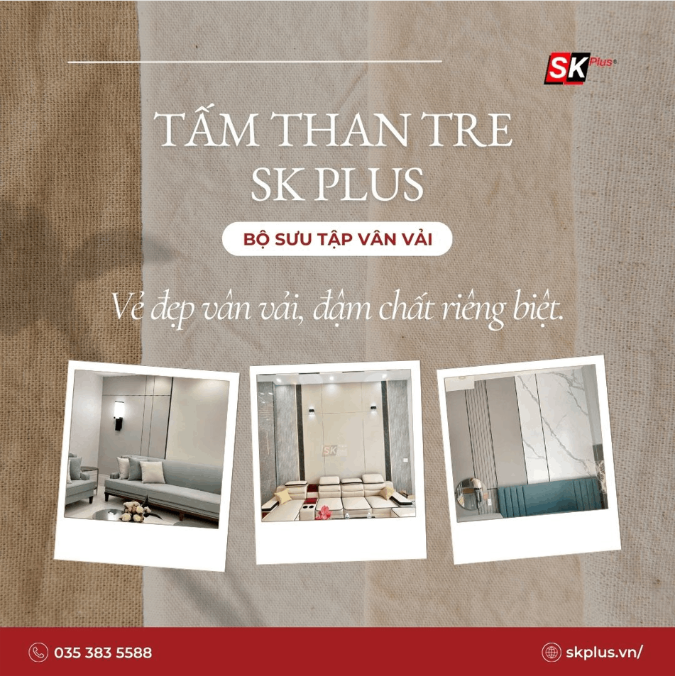 THUMBNAIL Tấm Than Tre Ốp Tường - Bảng Báo Giá Vân Vải Mới Nhất 2026