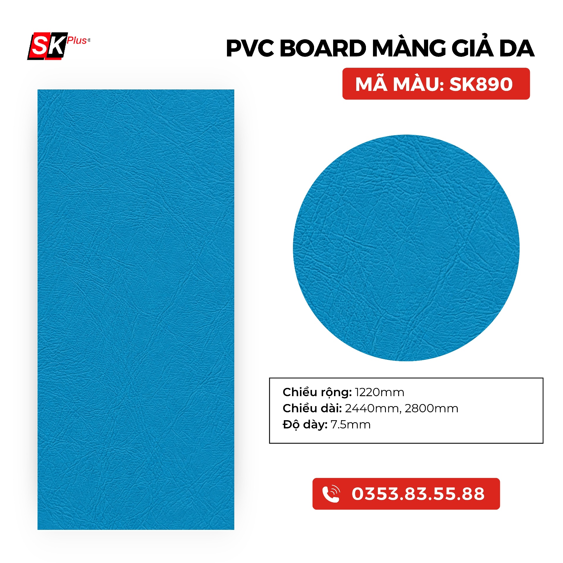 PVC BOARD GIẢ DA SK890