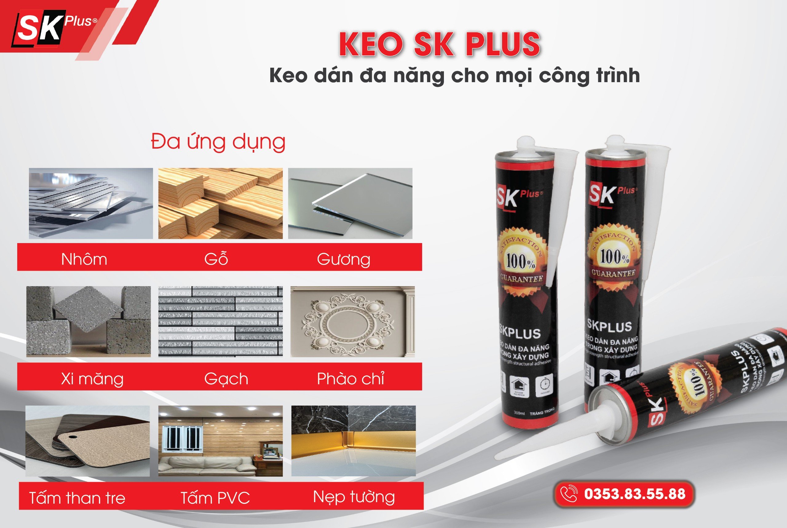 Keo Dán Chuyên Dụng Cao Cấp | Độ Bám Dính Cao - Chịu Nhiệt Tốt | SKPLUS
