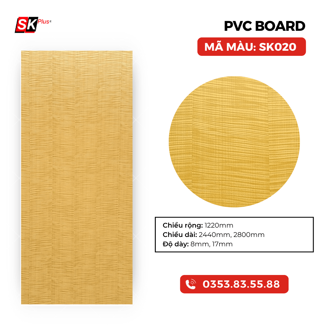 TẤM PVC BOARD CAO CẤP - MÃ SK020