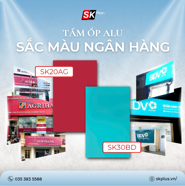 Tấm Alu Công Trình Cho Ngân Hàng | SKPLUS