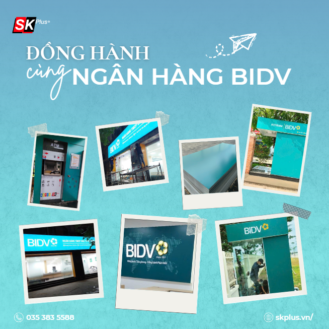 Tấm Alu Ngân Hàng BIDV| Công Trình SKPLUS