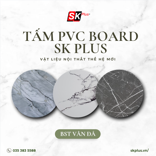 Tấm than tre giả đá PVC BOARD - Đẹp sang trọng, bền và dễ thi công