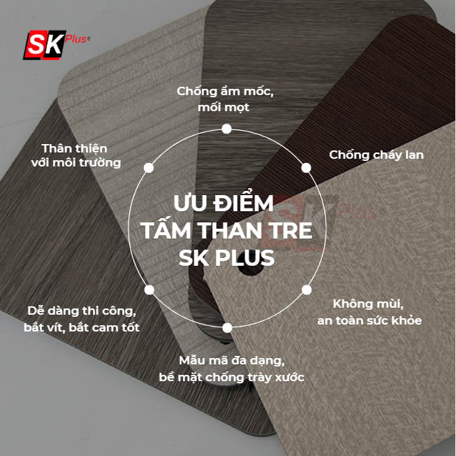 Tấm ốp than tre (PVC Board) - Công nghệ ưu việt chống cháy lan hiệu quả
